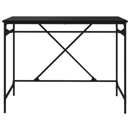 Schreibtisch Schwarz 100x50x75 cm Holzwerkstoff und Eisen
