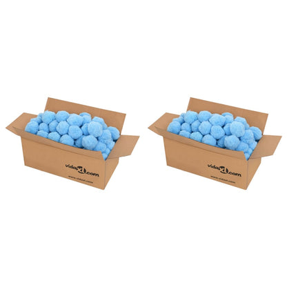 Pool-Filterbälle Antibakteriell Blau 1400 g Polyethylen