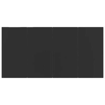 5-tlg. Garten-Essgruppe Schwarz Poly Rattan