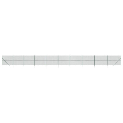 Maschendrahtzaun mit Bodenhülsen Grün 1,8x25 m