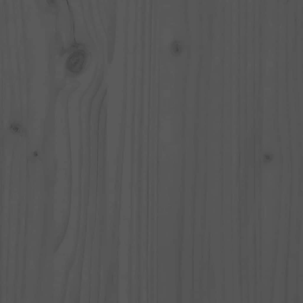 Gartenstühle mit Kissen 2 Stk. Grau Massivholz Kiefer