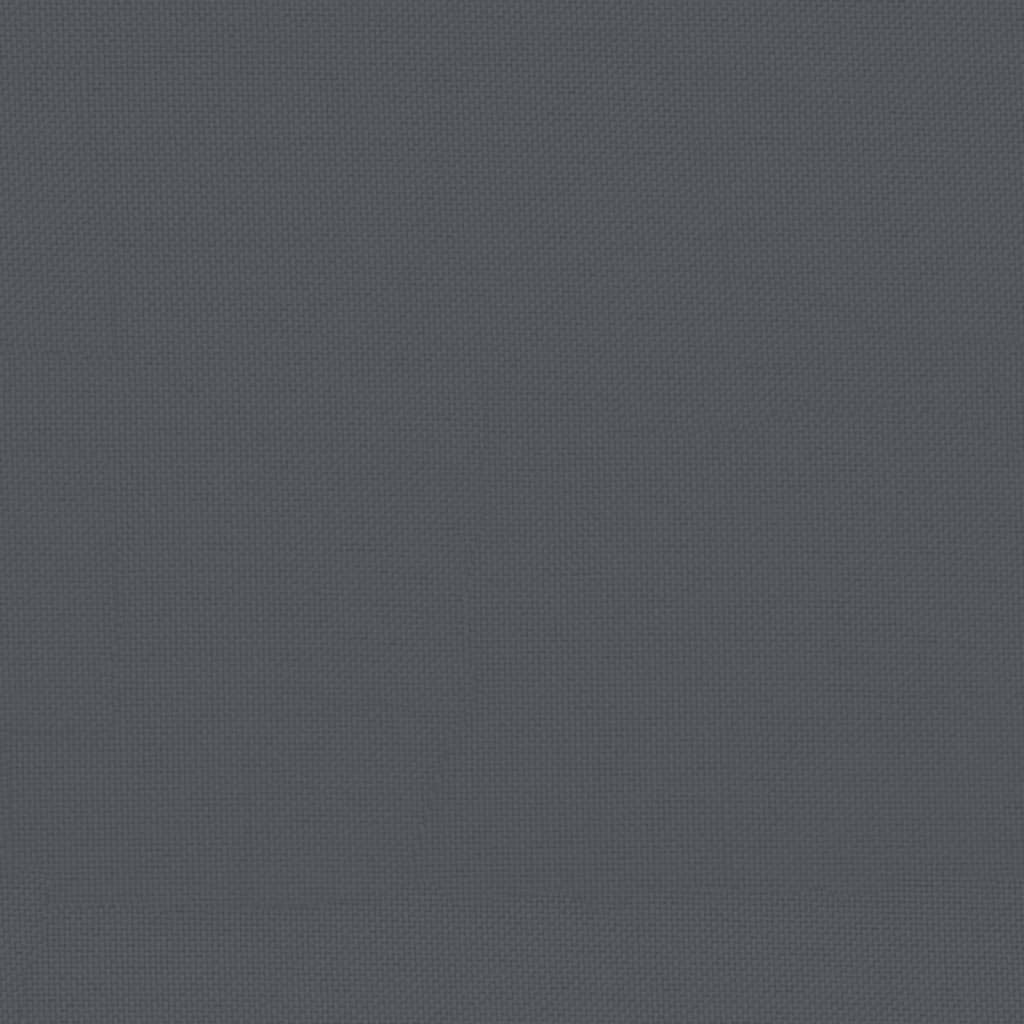 Mittelsofa Schwarz 120x80 cm Massivholz Kiefer