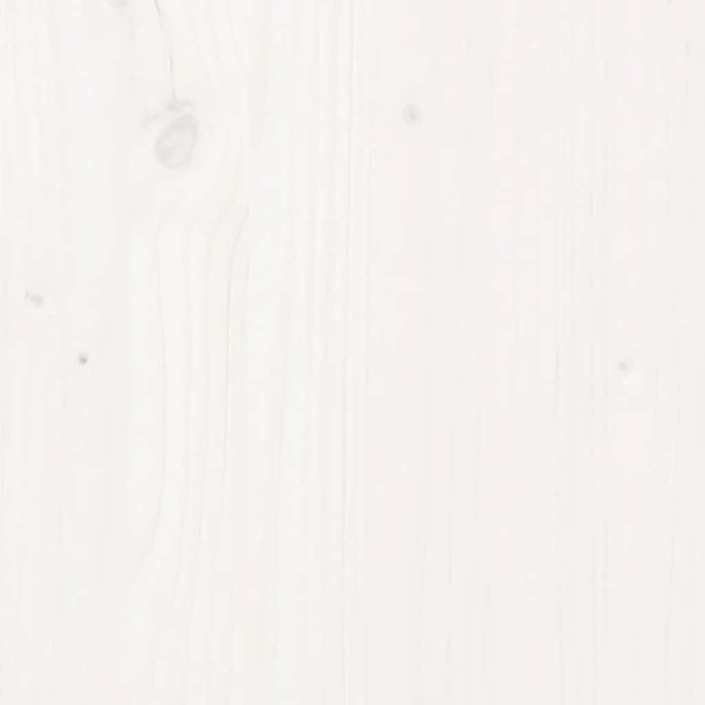 Tischplatte Weiß 110x55x2,5 cm Massivholz Kiefer Oval