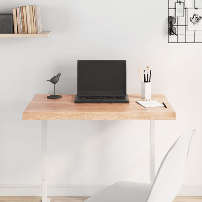 Tischplatte 80x40x(2-4) cm Massivholz Behandelt Baumkante