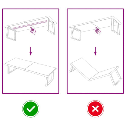 Tischplatte 160x60x(2-6) cm Massivholz Behandelt Baumkante