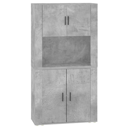 Highboard Betongrau Holzwerkstoff