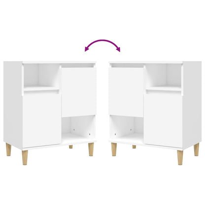 Sideboards 2 Stk. Weiß 60x35x70 cm Holzwerkstoff