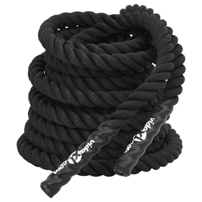 Battle Rope Schwarz 15 m 11 kg Polyester