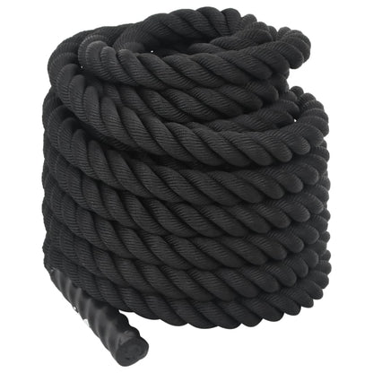 Battle Rope Schwarz 15 m 11 kg Polyester