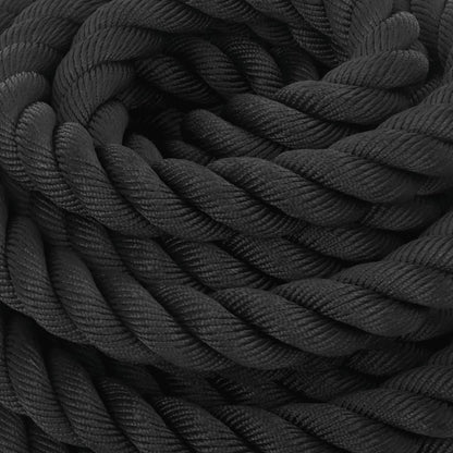 Battle Rope Schwarz 15 m 11 kg Polyester