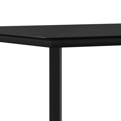 3-tlg. Garten-Essgruppe Schwarz Textilene und Stahl