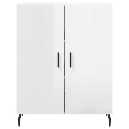 Sideboard Hochglanz-Weiß 69,5x34x90 cm Holzwerkstoff