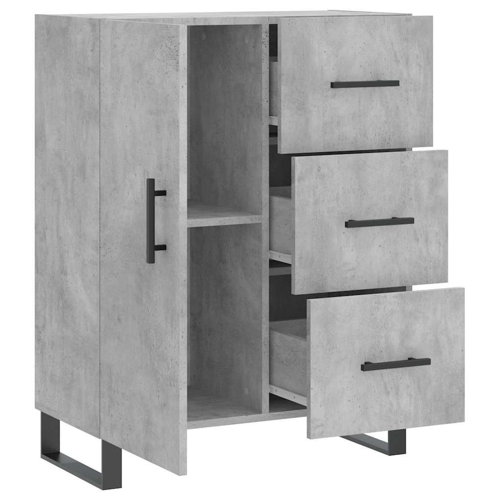 Sideboard Betongrau 69,5x34x90 cm Holzwerkstoff