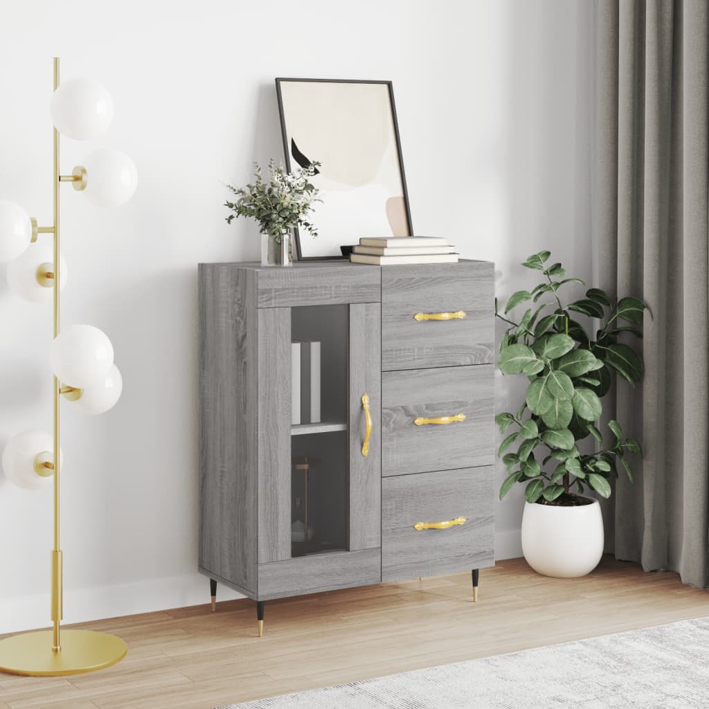 Sideboard Grau Sonoma 69,5x34x90 cm Holzwerkstoff
