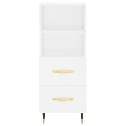 Sideboard Weiß 34,5x34x90 cm Holzwerkstoff