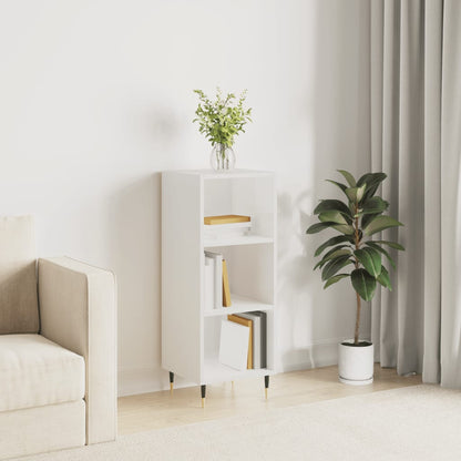 Sideboard Hochglanz-Weiß 34,5x32,5x90 cm Holzwerkstoff