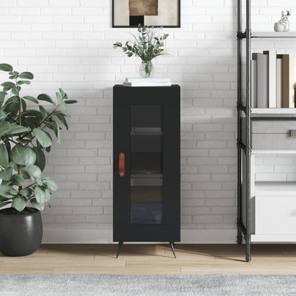 Sideboard Schwarz 34,5x34x90 cm Holzwerkstoff