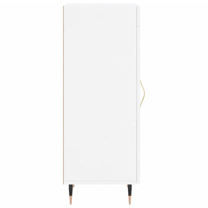 Sideboard Hochglanz-Weiß 34,5x34x90 cm Holzwerkstoff