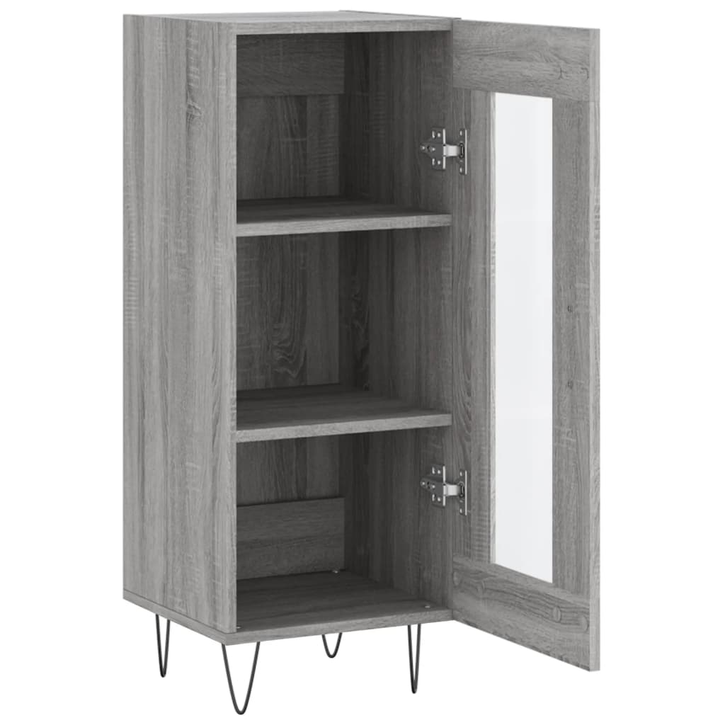 Sideboard Grau Sonoma 34,5x34x90 cm Holzwerkstoff