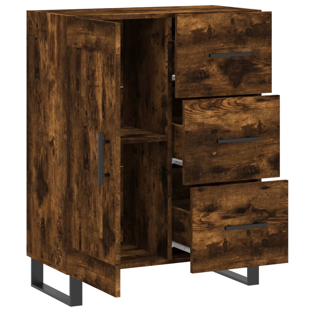 Sideboard Räuchereiche 69,5x34x90 cm Holzwerkstoff