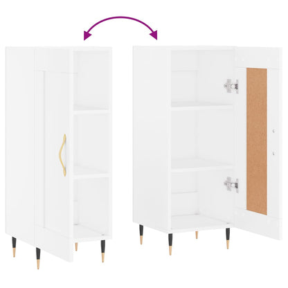 Sideboard Weiß 34,5x34x90 cm Holzwerkstoff