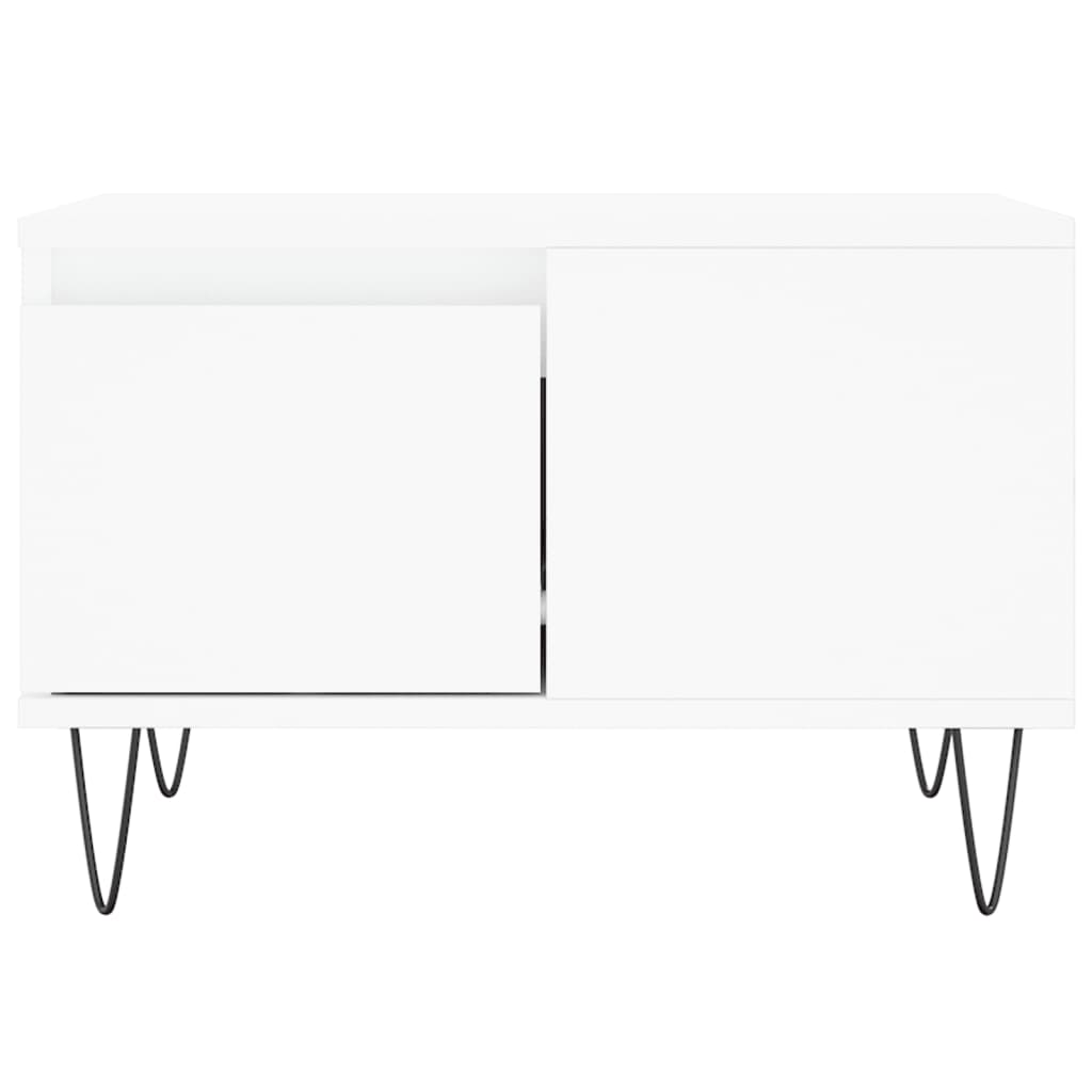 Couchtisch Weiß 55x55x36,5 cm Holzwerkstoff