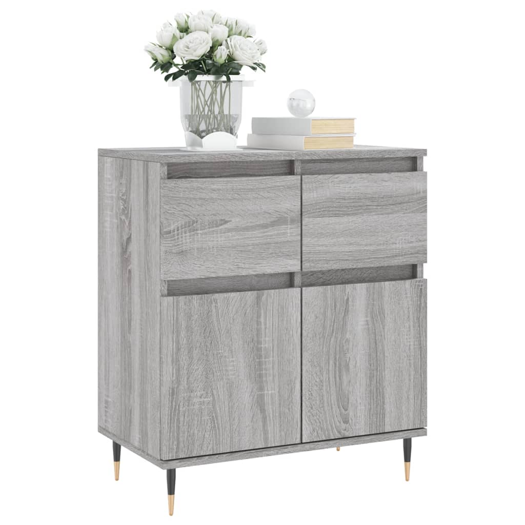 Sideboard Grau Sonoma 60x35x70 cm Holzwerkstoff