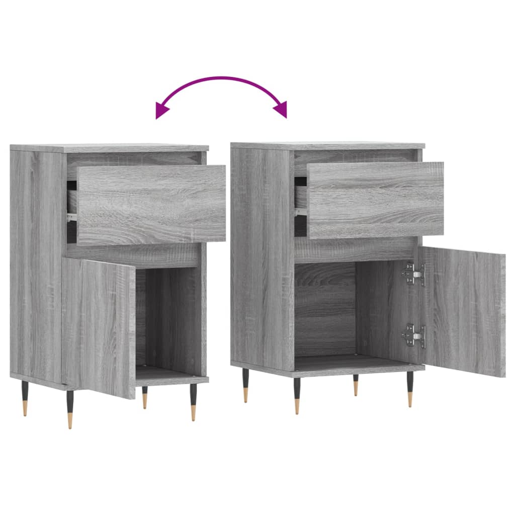 Sideboard Grau Sonoma 40x35x70 cm Holzwerkstoff