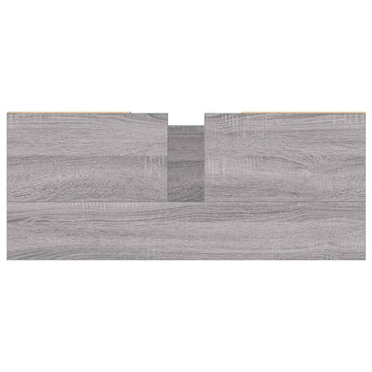 Badschrank Grau Sonoma 80x33x60 cm Holzwerkstoff