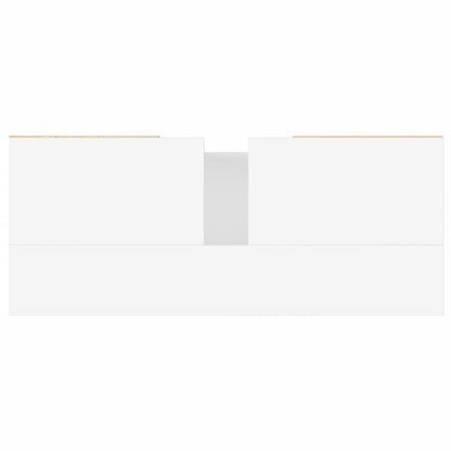 Badschrank Weiß 80x33x60 cm Holzwerkstoff