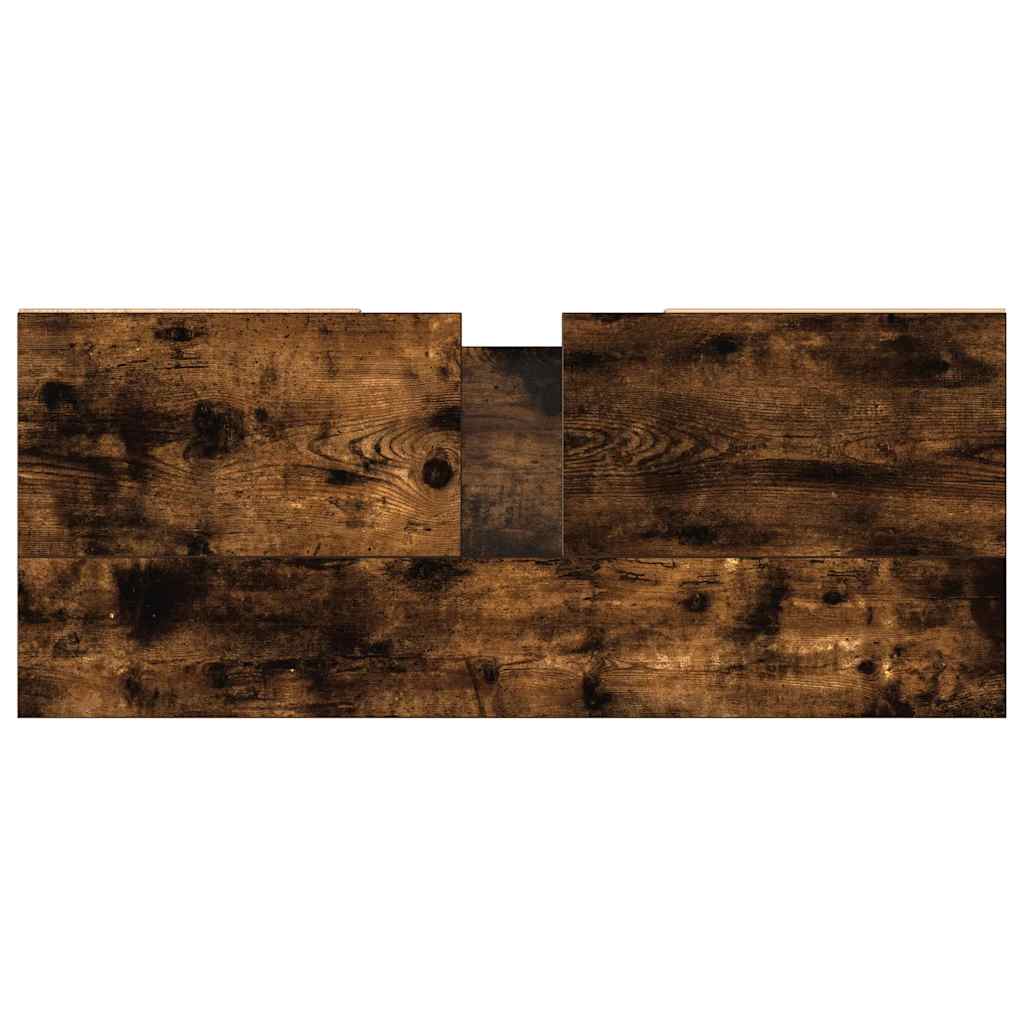 Badschrank Räuchereiche 80x33x60 cm Holzwerkstoff