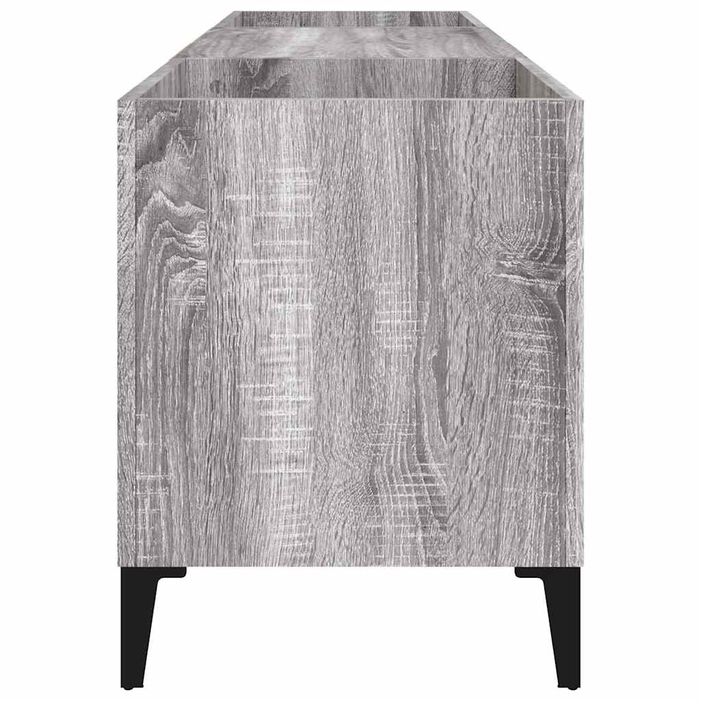 Plattenschrank Grau Sonoma 121x38x48 cm Holzwerkstoff