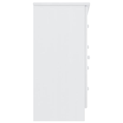 Sideboard ALTA Weiß 77x35x73 cm Massivholz Kiefer