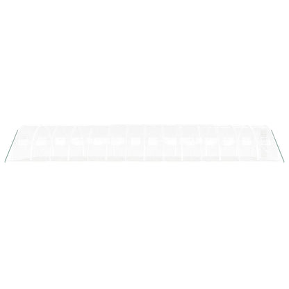 Gewächshaus mit Stahlrahmen Weiß 56 m² 14x4x2 m