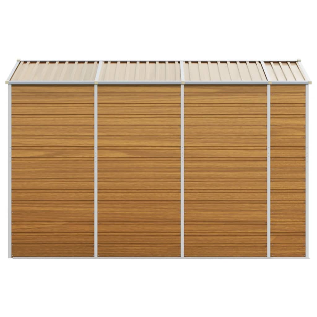 Gartenhaus Hellbraun 191 x 300 x 198 cm Verzinkter Stahl