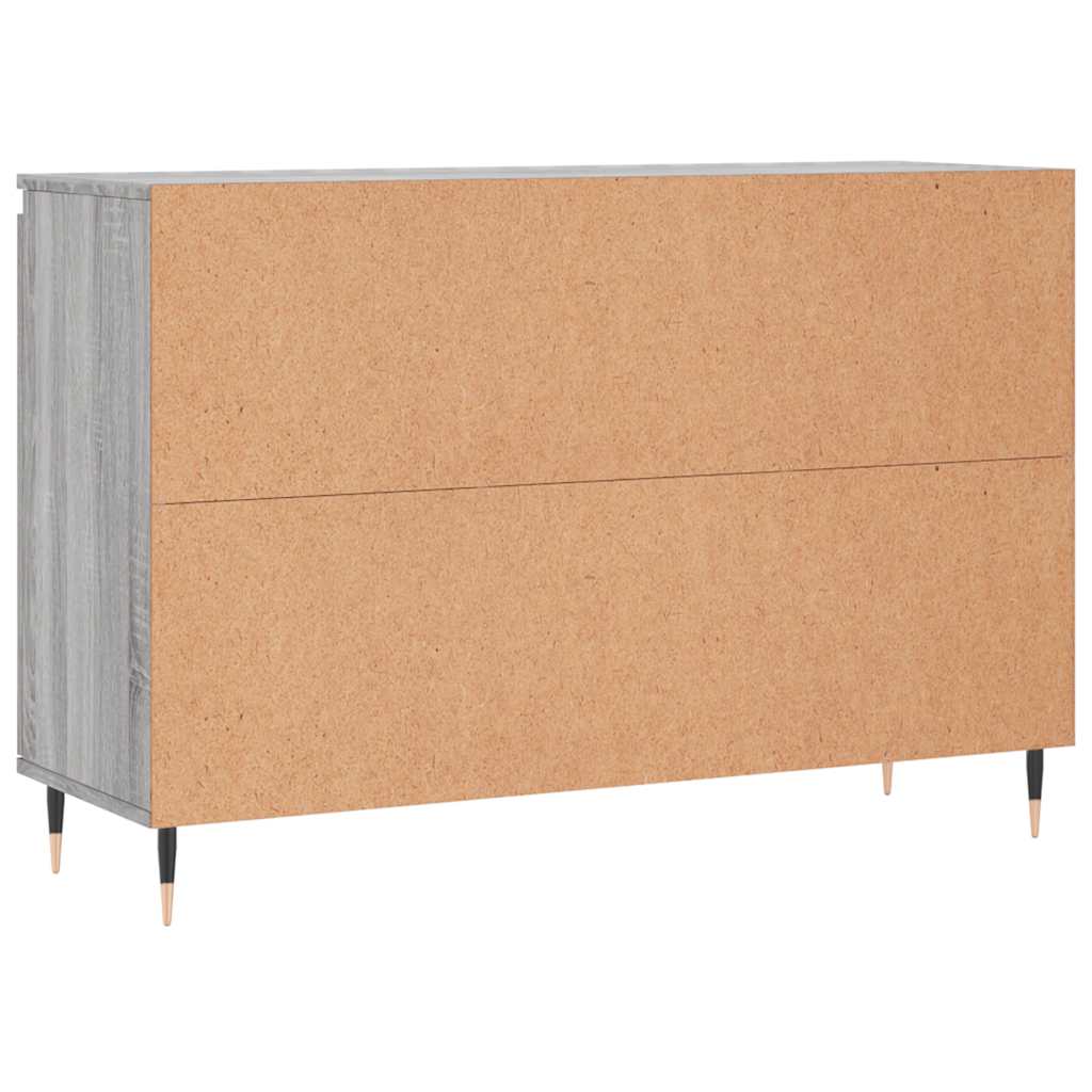 Sideboard Grau Sonoma 101,5x35x70 cm Holzwerkstoff