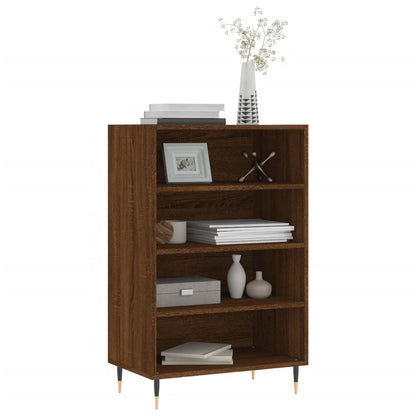 Highboard Braun Eichen-Optik 57x35x90 cm Holzwerkstoff