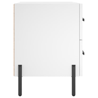 Nachttisch Weiß 40x35x47,5 cm Holzwerkstoff