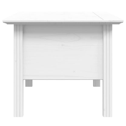 Couchtisch BODO Weiß 100x55x46 cm Massivholz Kiefer