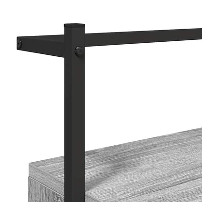 Wand-Nachttisch Grau Sonoma 35x30x51 cm Holzwerkstoff