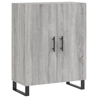 Highboard Grau Sonoma 69,5x34x180 cm Holzwerkstoff