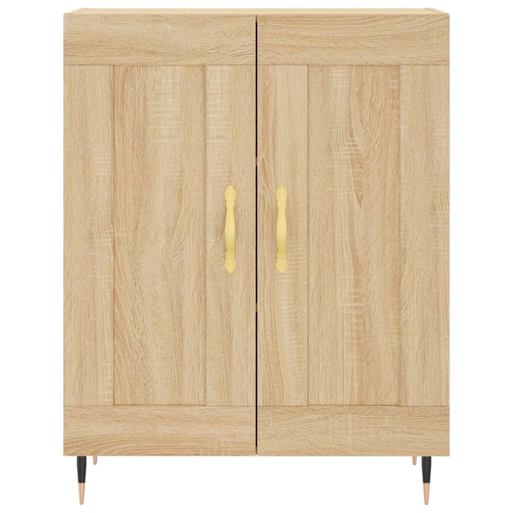 Highboard Sonoma-Eiche 69,5x34x180 cm Holzwerkstoff