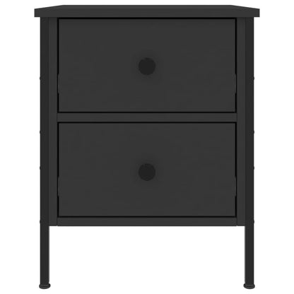 Nachttische 2 Stk. Schwarz 40x42x50 cm Holzwerkstoff