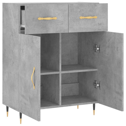 Sideboard Betongrau 69,5x34x90 cm Holzwerkstoff