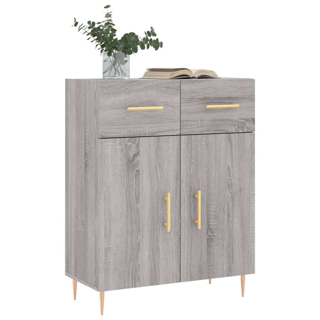 Sideboard Grau Sonoma 69,5x34x90 cm Holzwerkstoff