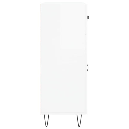 Sideboard Hochglanz-Weiß 69,5x34x90 cm Holzwerkstoff