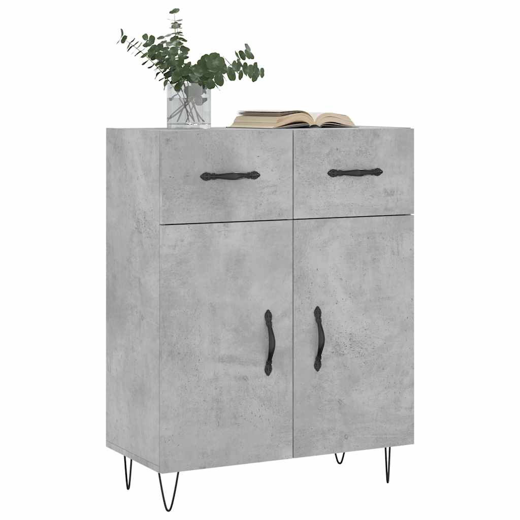 Sideboard Betongrau 69,5x34x90 cm Holzwerkstoff