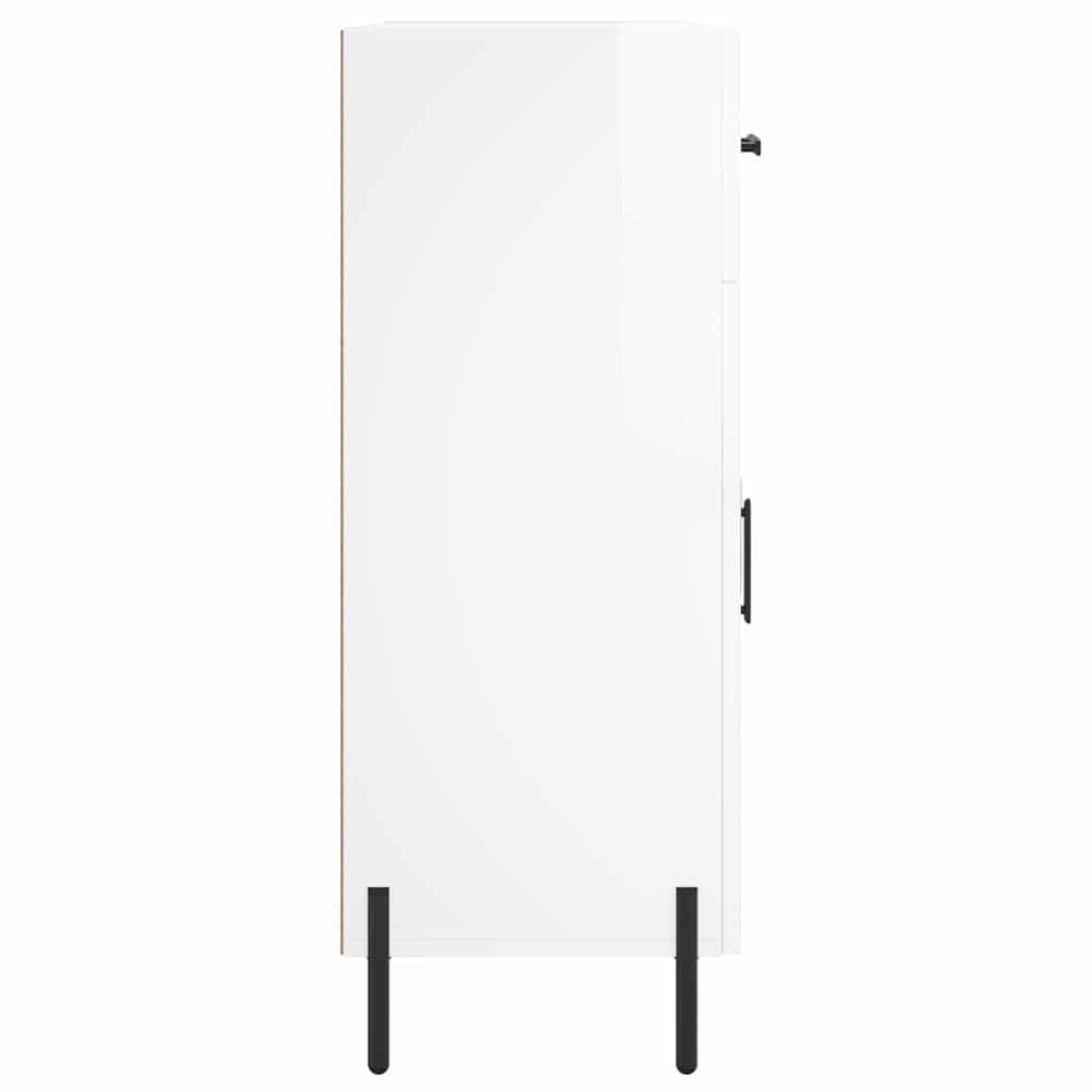 Sideboard Hochglanz-Weiß 69,5x34x90 cm Holzwerkstoff