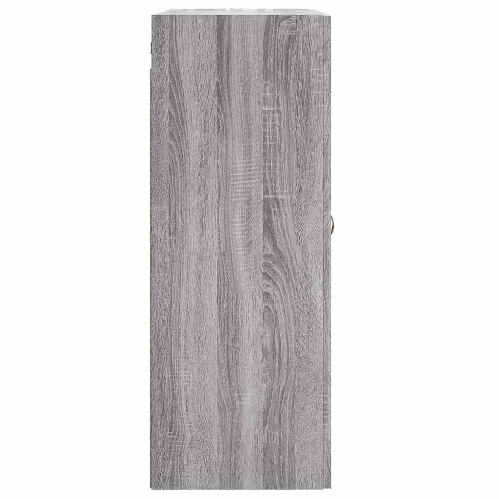 Wandschrank Grau Sonoma 69,5x34x90 cm Holzwerkstoff