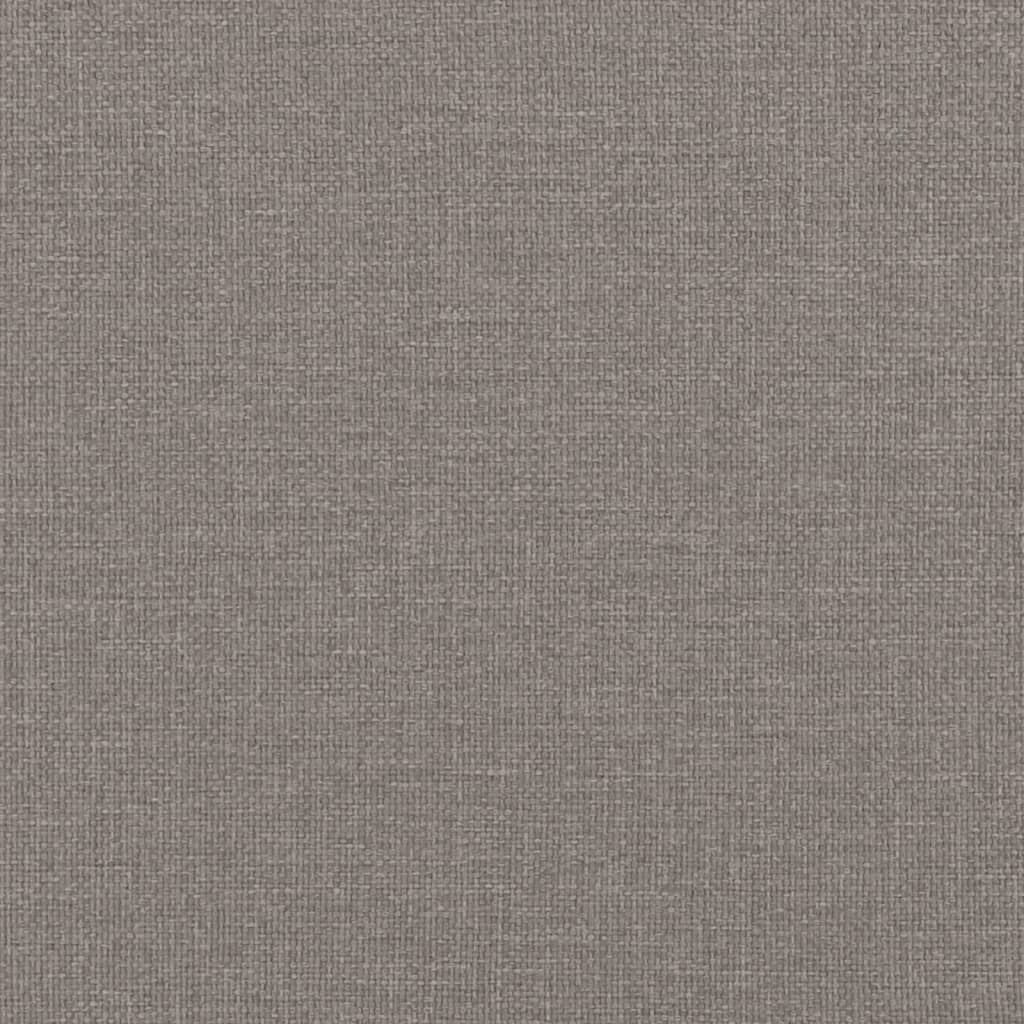 Tagesbett Taupe 100x200 cm Stoff
